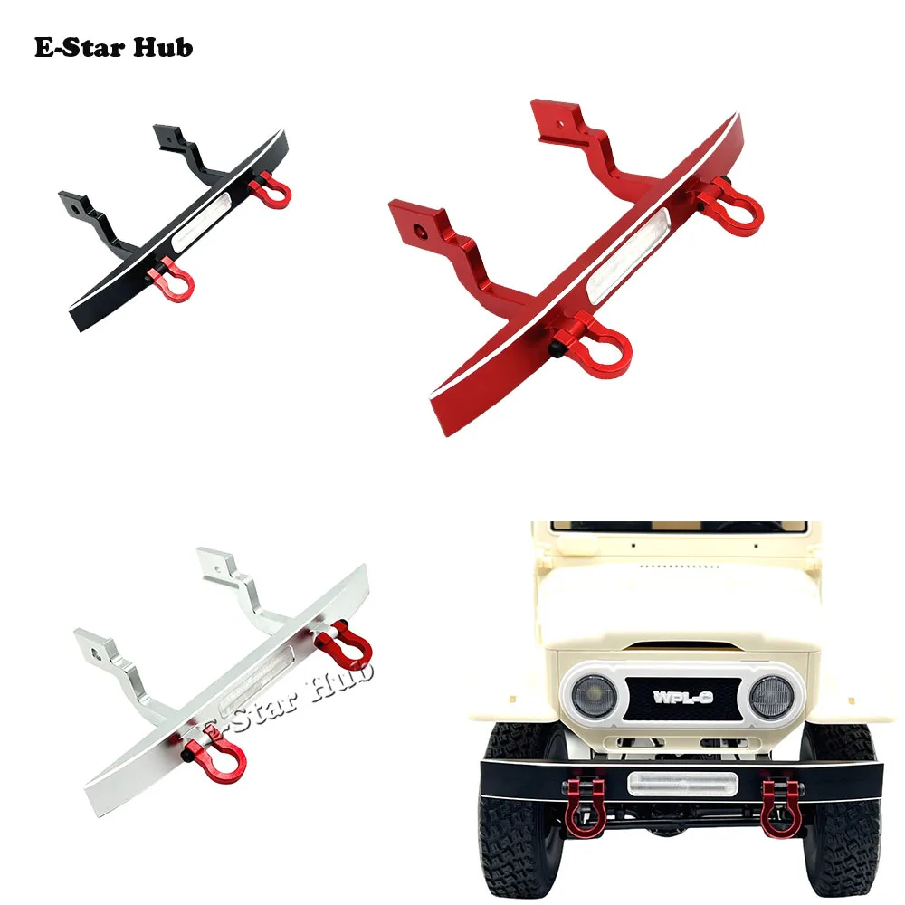 

WPL 1/16 C44 C34 FJ45 Front Bumper RC Car Metal Upgrade OP Accessories Parts