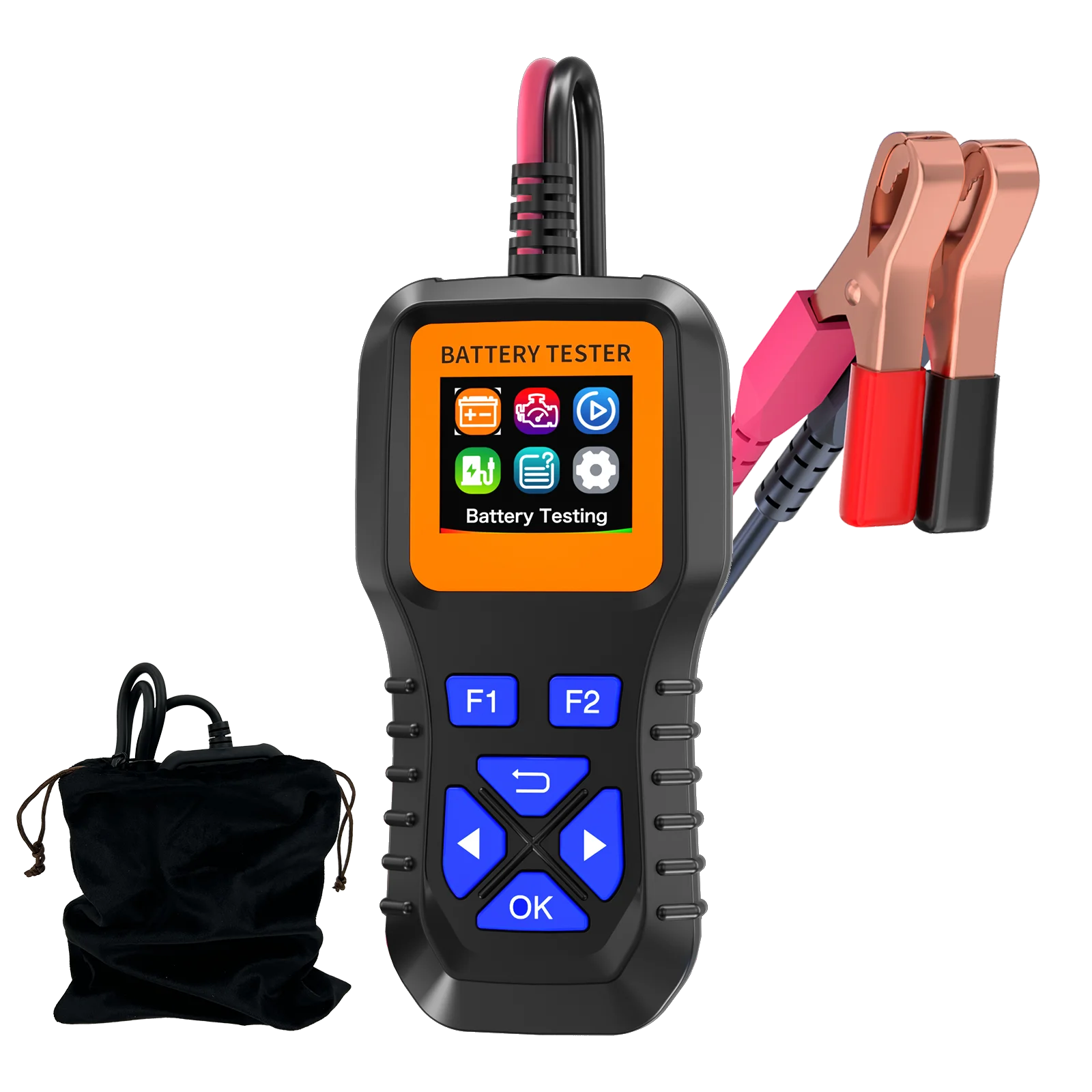 

Car Battery Tester 6V 12V 24V Load Tester With Bag Digital Starter Analyzer with Color Display, Charging & Cranking System