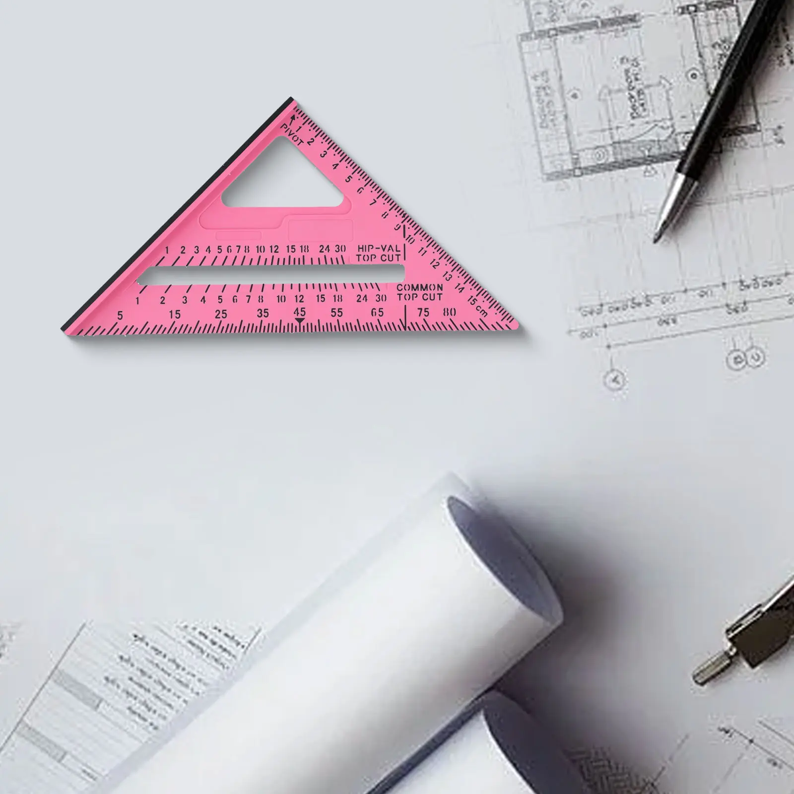 For DIY Projects For Professional Use Two-color Ruler Precision Right Angle Tool 7 Inch Multi Angle Marking Ruler