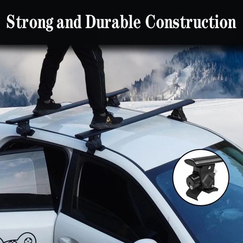 For car Alloy Aluminum luggage rack crossbar with lock multi-functional Car-mounted crossbar Roof Rack Luggage Carrier Bike Rack