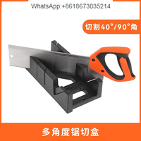 Woodworking room children's 45-degree miter saw box clip back saw box multi-angle miter 90 degrees