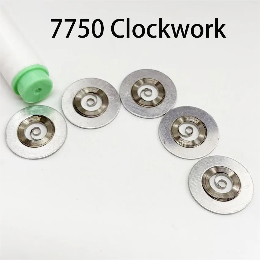 5pcs Mainspring Spring Substitute for ETA Domestic 7750 Movement Watch Accessories Compatible with 7750 7751 7753 Clockwork