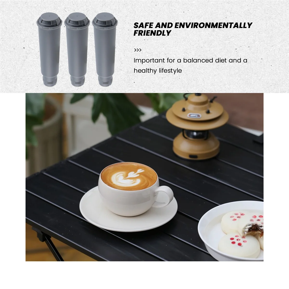 AT415Pcs Coffee Machine Water Filter Cartridges for Melitta,Krups Claris F088,Nivona Automatic Coffee Machines Water Filter