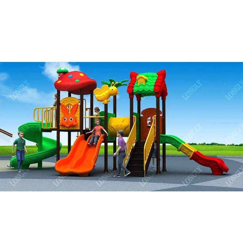 Modern Kids Slide Commercial Amusement Park Equipment Outdoor  Playground
