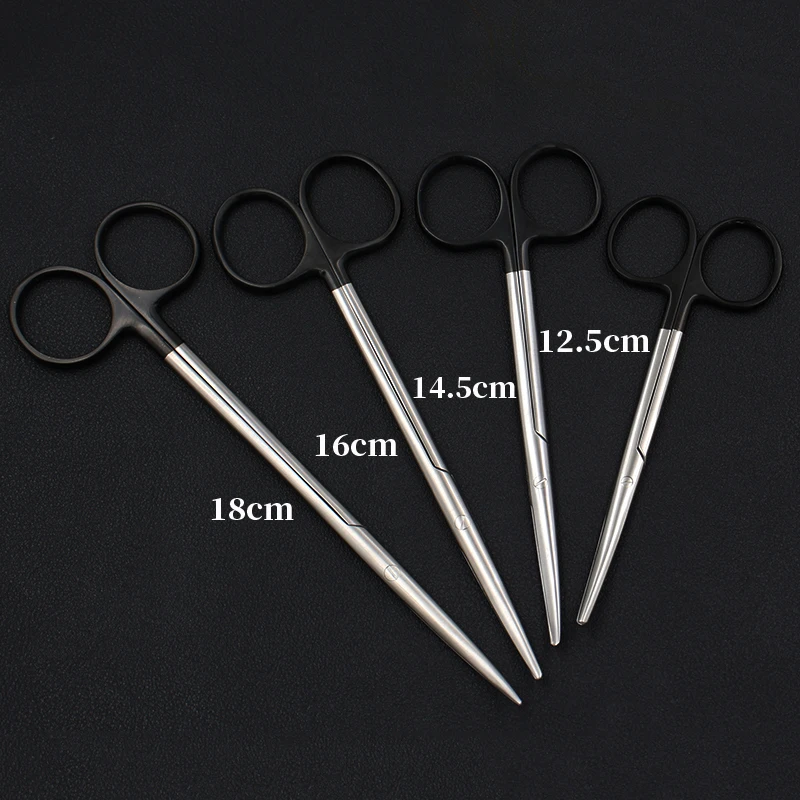 Nose Blunt Scissors Peel Scissors Straight Curved Round Head Cosmetic Plastic Surgery Instruments Tools Nasal Tissue Scissors St