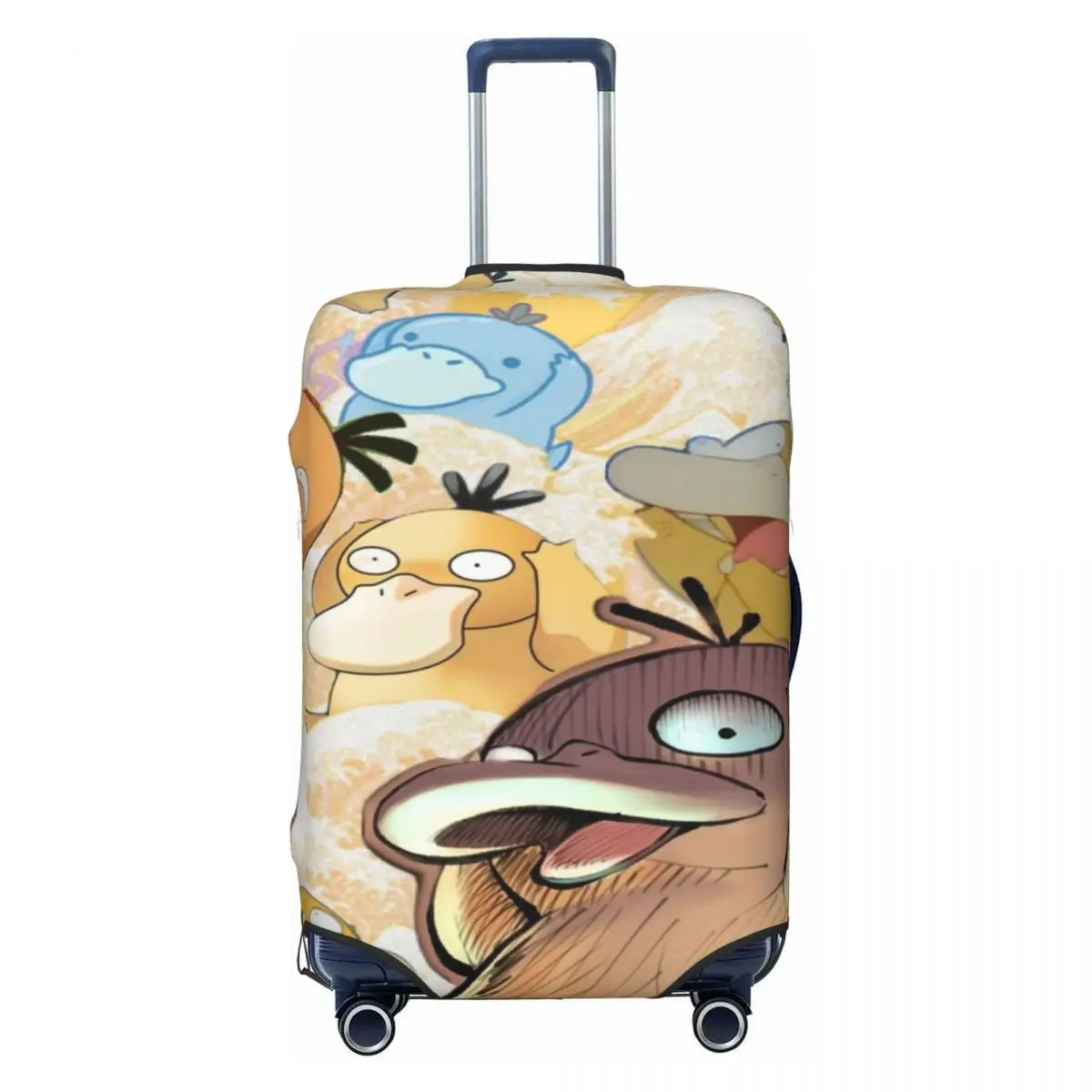 

Custom Funny Ducks Cartoon Luggage Cover Protector Washable Travel Suitcase Covers