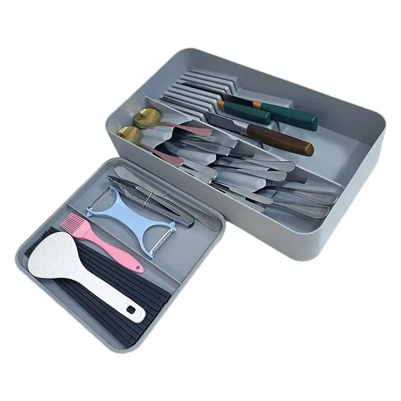 

Cutlery Organizer In Drawer Spoons And Forks Organizer Container Tray Box Partition Storage Drawer Organizer Cutlery Box Utensil