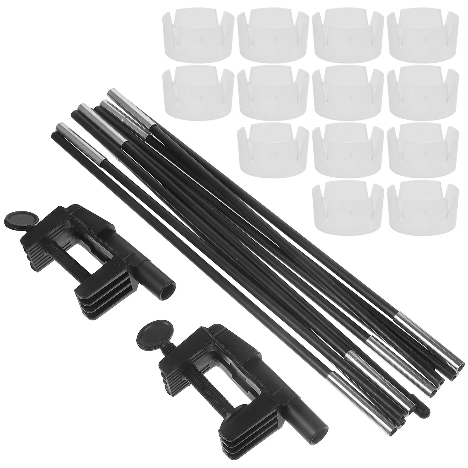 

1 set Fiber Rod Balloon Stand Kit 10 Sections White Color Wedding Supplies Christmas Balloon Arch Tabletop
