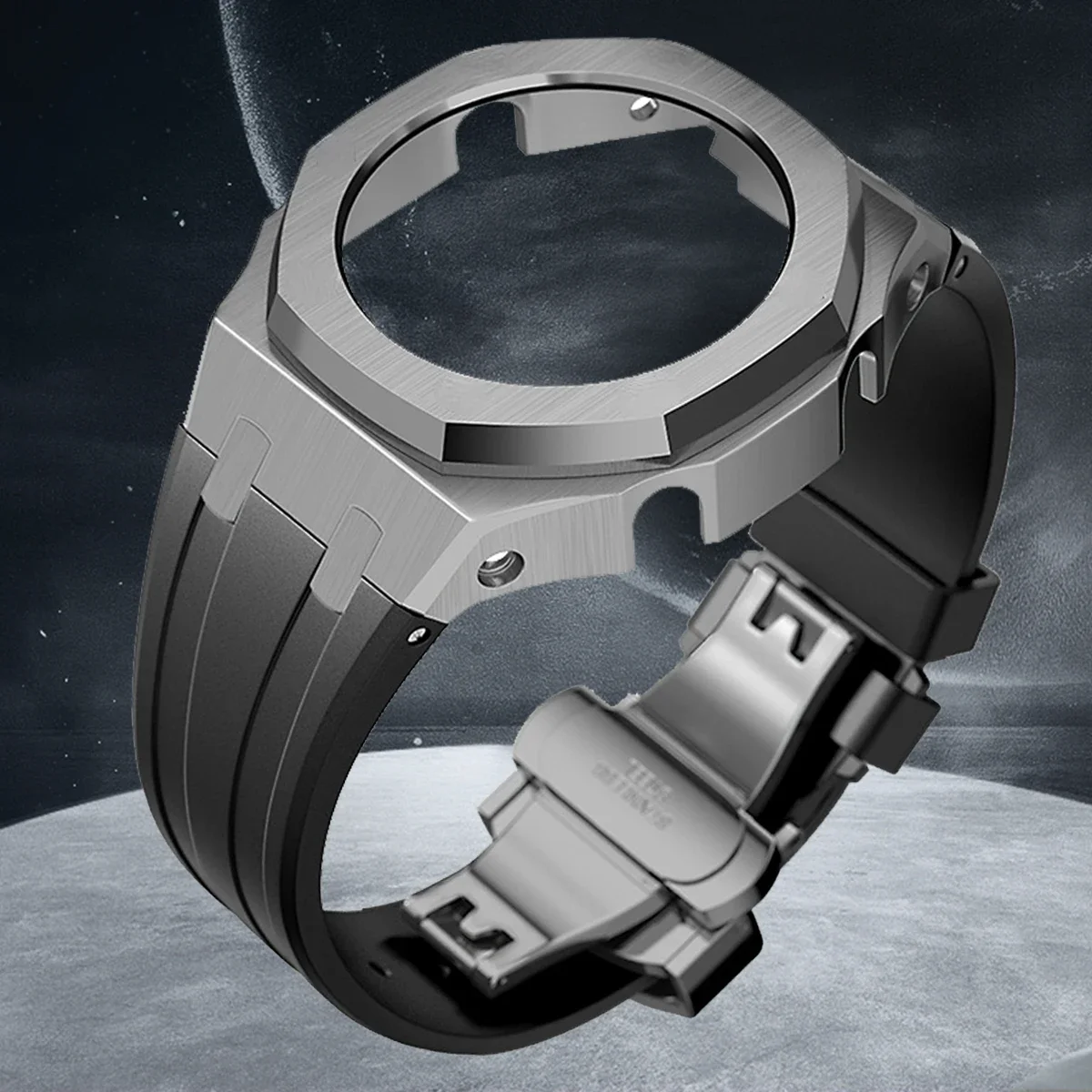 Gen4 Mod Kit voor GA2100 Metalen Bezel Casioak Modificatie GEN4 Generatie Rubberen Horlogekast Roestvrij Stalen Band GA 2100/2110