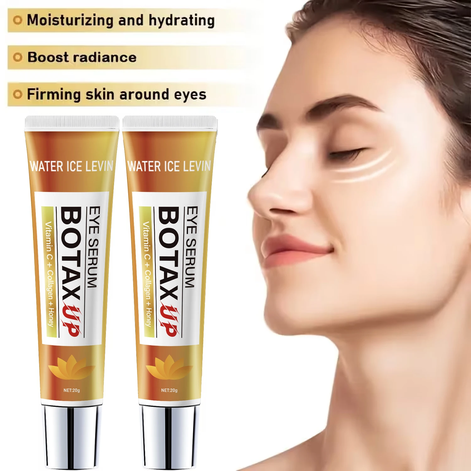 Botax Ultra Eye Serum. Collagen Honey Hydrating Formula. Moisturizes Refreshes Skin. Gentle Delicate All Skin Types. 20g.