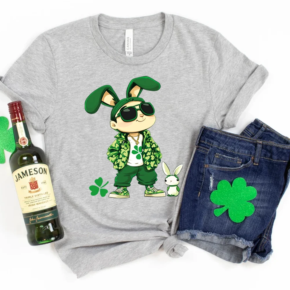 مجموعة ملصقات الضغط والطباعة بنمط كرتوني كلوفر من سانت باتريك - ديكور مختلط الألوان مناسب للاستخدام بنفسك