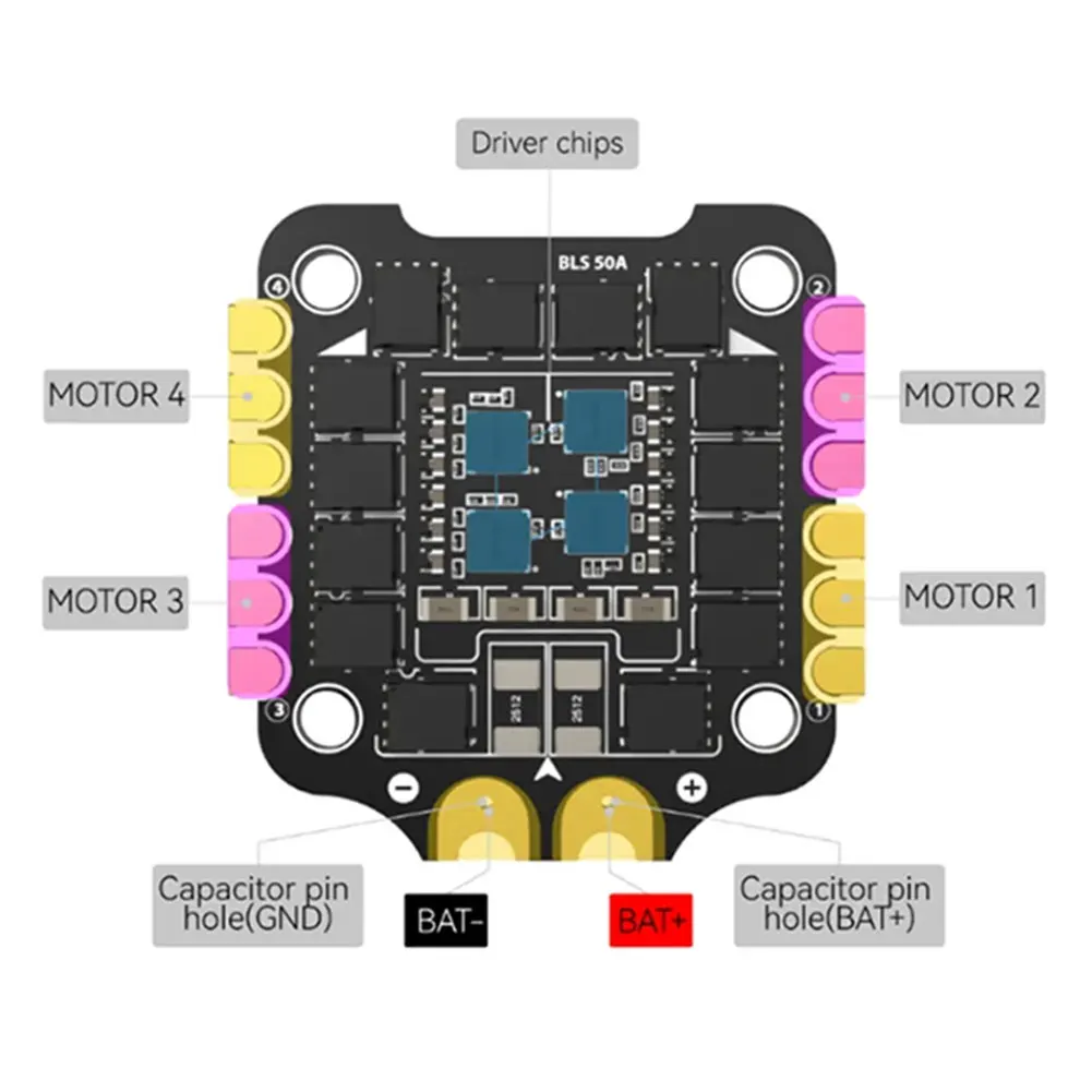 F405 V3 3-6S 30X30 FC&ESC FPV Stack BLHELIS 50A 4in1 ESC BMI270 Wireless Betaflight Configuration Bluetooth-Compatible for Drone