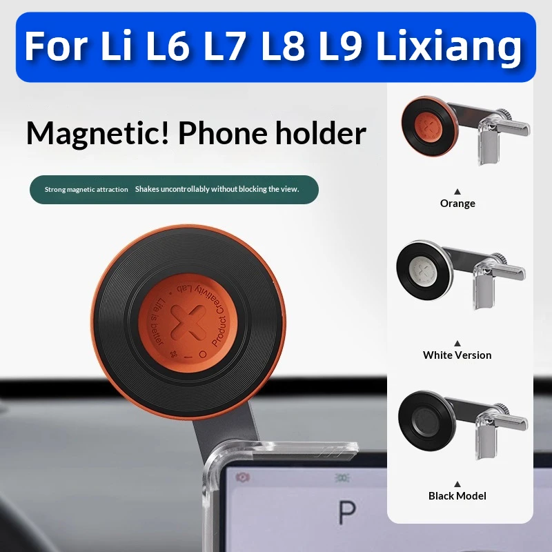For Li L6 L7 L8 L9 2025 2024 Lixiang Magnetic Wireless Charging Floating Screen Car Air Vent Phone Holder