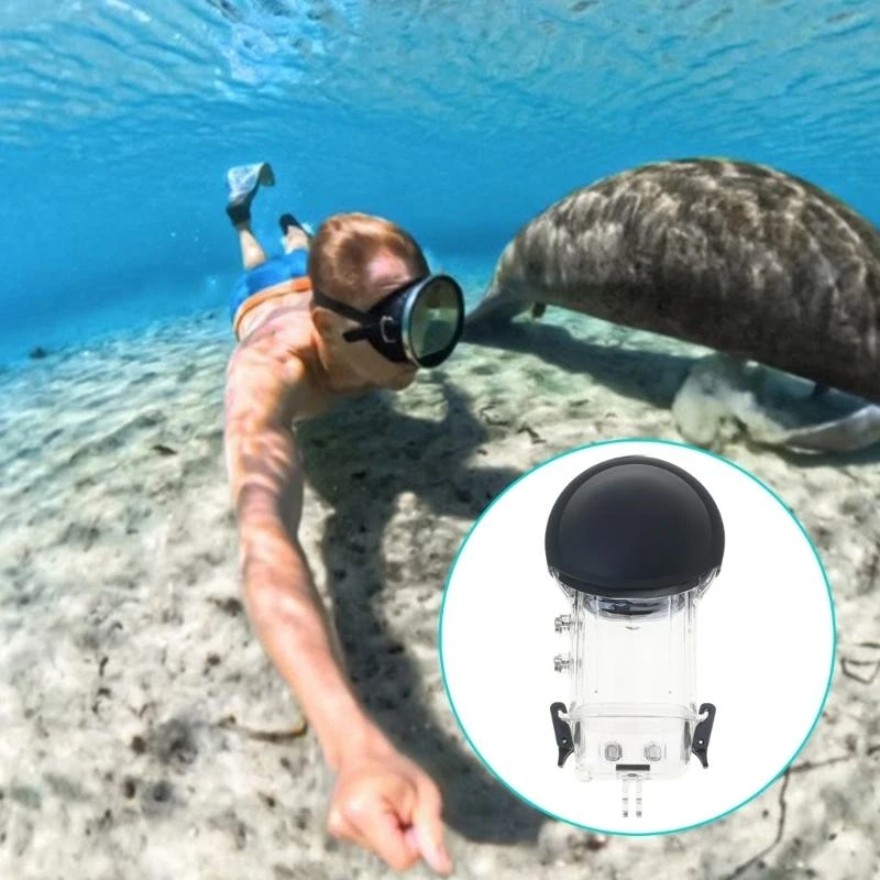 B2EF Invisible 360 ​​Camera Case per Copertura completa prova goccia per graffi 50m