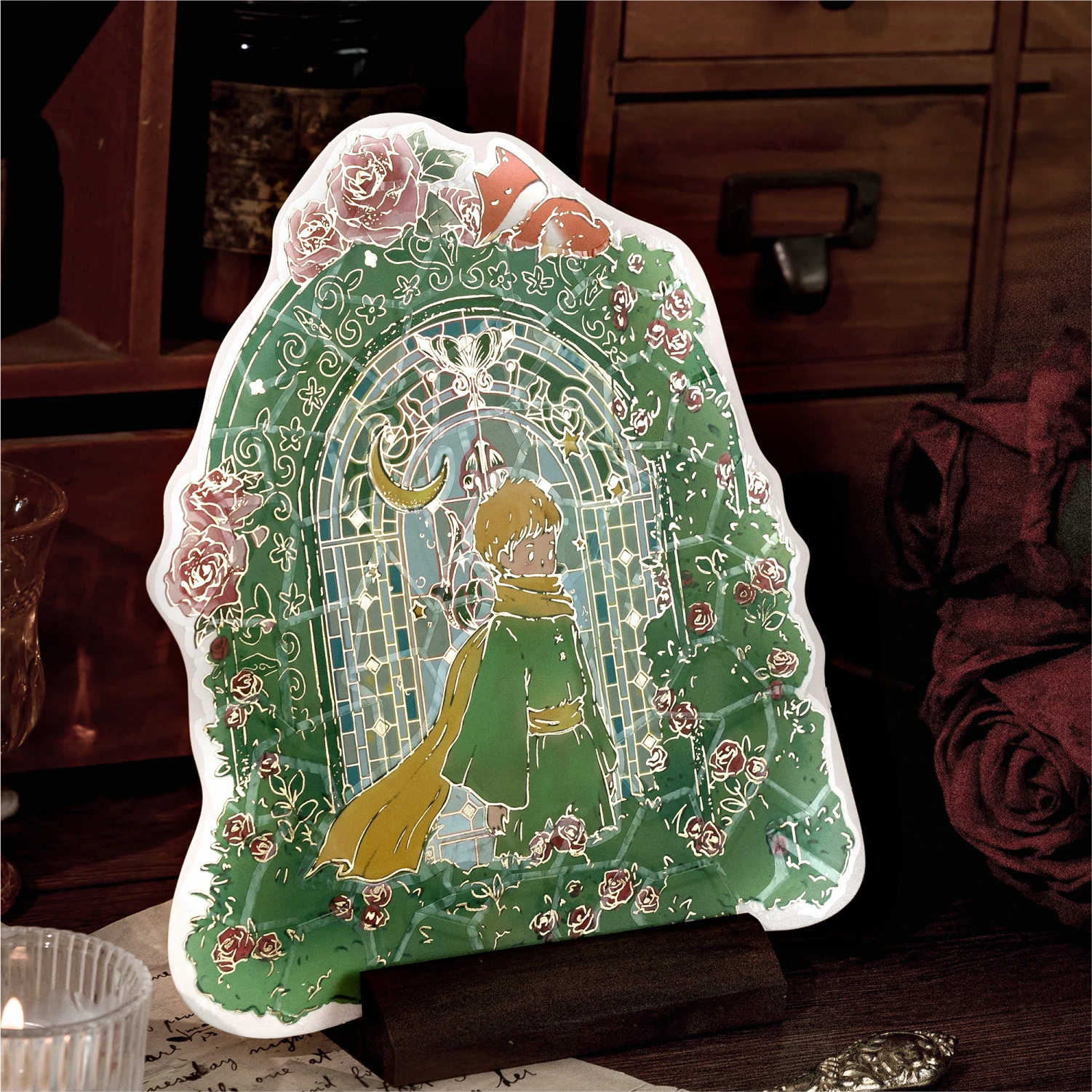 

Набор миниатюрных сценок JIAMEI Kawaii: 3D-стикеры «Роза, звезда, море» ручной работы для скрапбукинга, DIY, подарки для детей на праздники