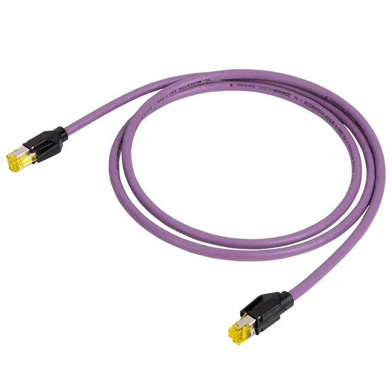

1 pcs high end Germany Sommer CAT.7 PUR HIFI audio RJ45 crystal head network cable switch bridge seven categories 10G