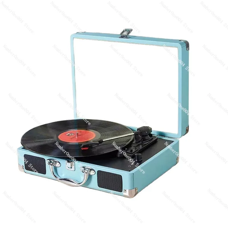 

Vintage Bluetooth Record Player - Portable Retro Turntable with Built-in Speakers, Ideal Gift for Vinyl Lovers