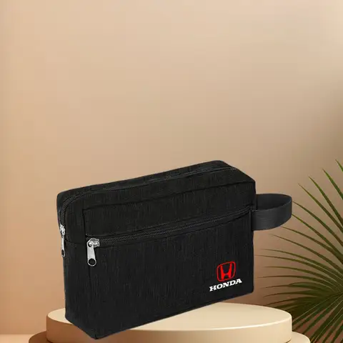Car Storage Bag Travel Zipper Bag Data Cable Headphone Storage Box for Honda Civic Accord Fit Jazz CRV BRV HRV Insight Pilot Car