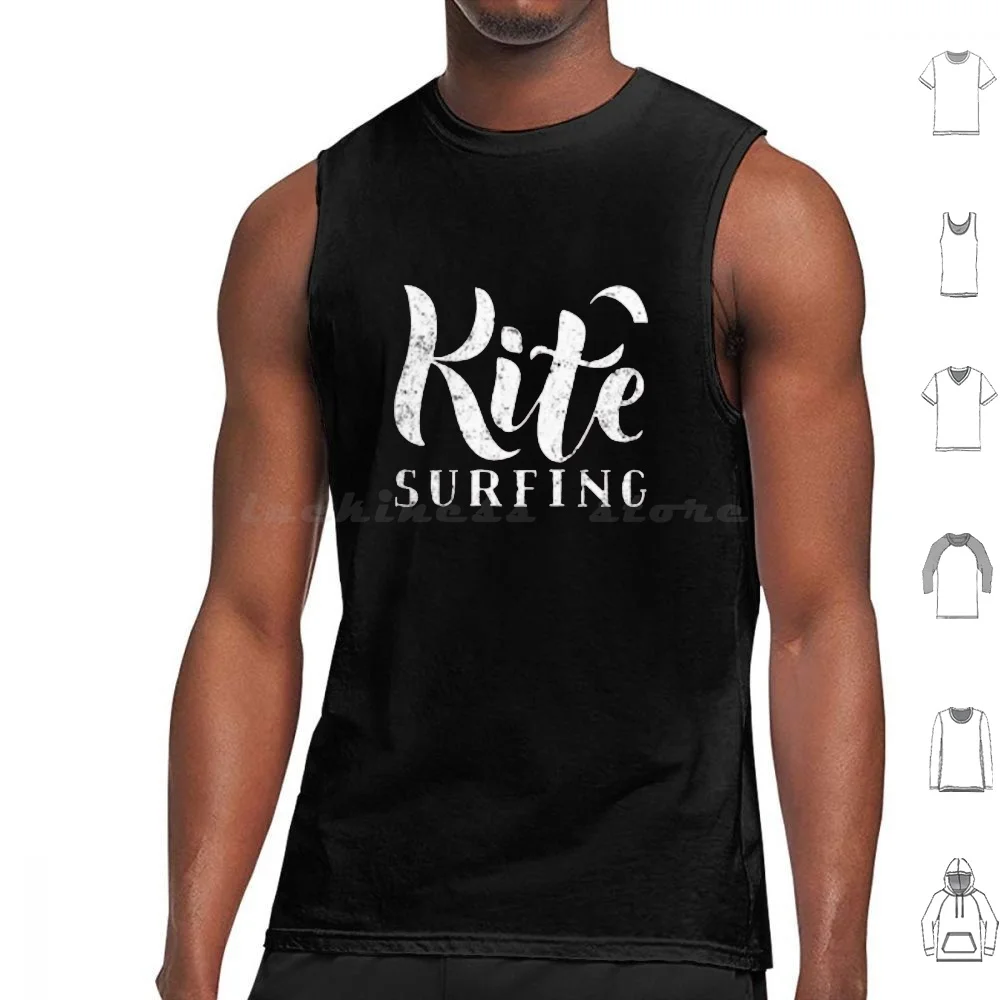 Kitesurfing Tank Tops Vest Sleeveless Kitesurfing Kiteboarding Kitesurf Kite Kitesurfer Kiteboard Surfing Sports Beach