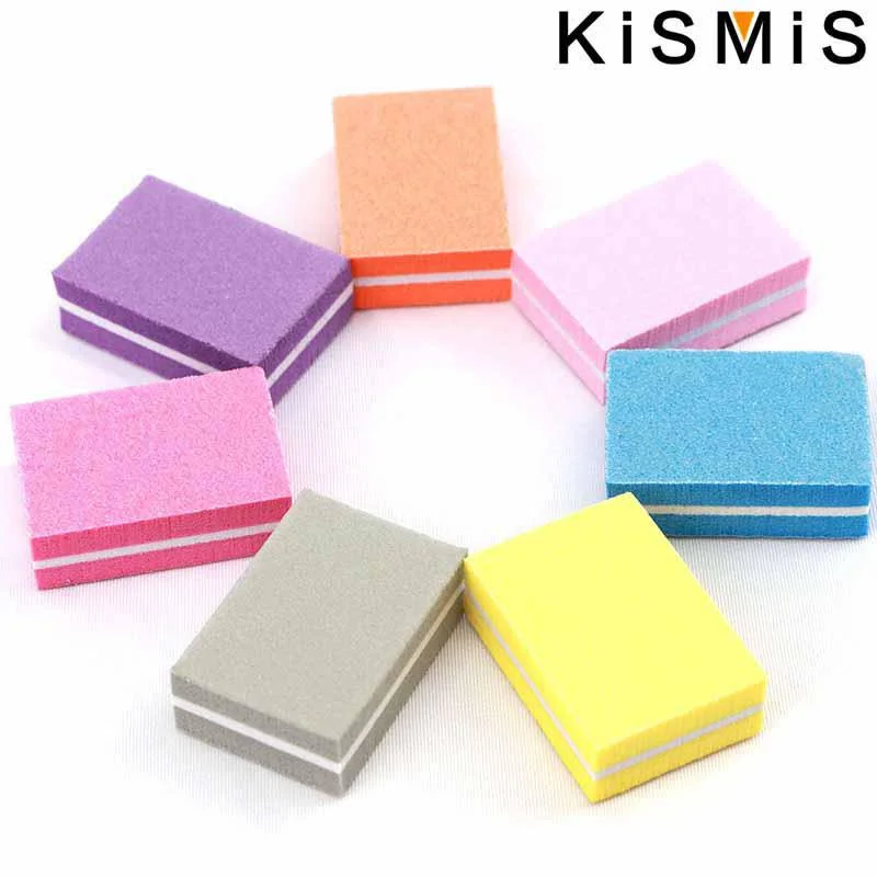 10 قطع من إسفنجة الرملي الصغيرة، أداة مانيكير لملفات الأظافر من الأكريليك، ملحقات العناية بالأظافر الاحترافية