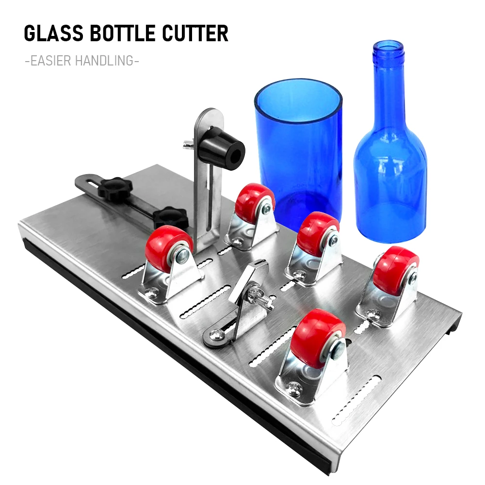 

Станок для резки стеклянных бутылок, регулируемый размер, резак для стеклянных бутылок «сделай сам», для изготовления бутылок вина, домашние украшения, резка
