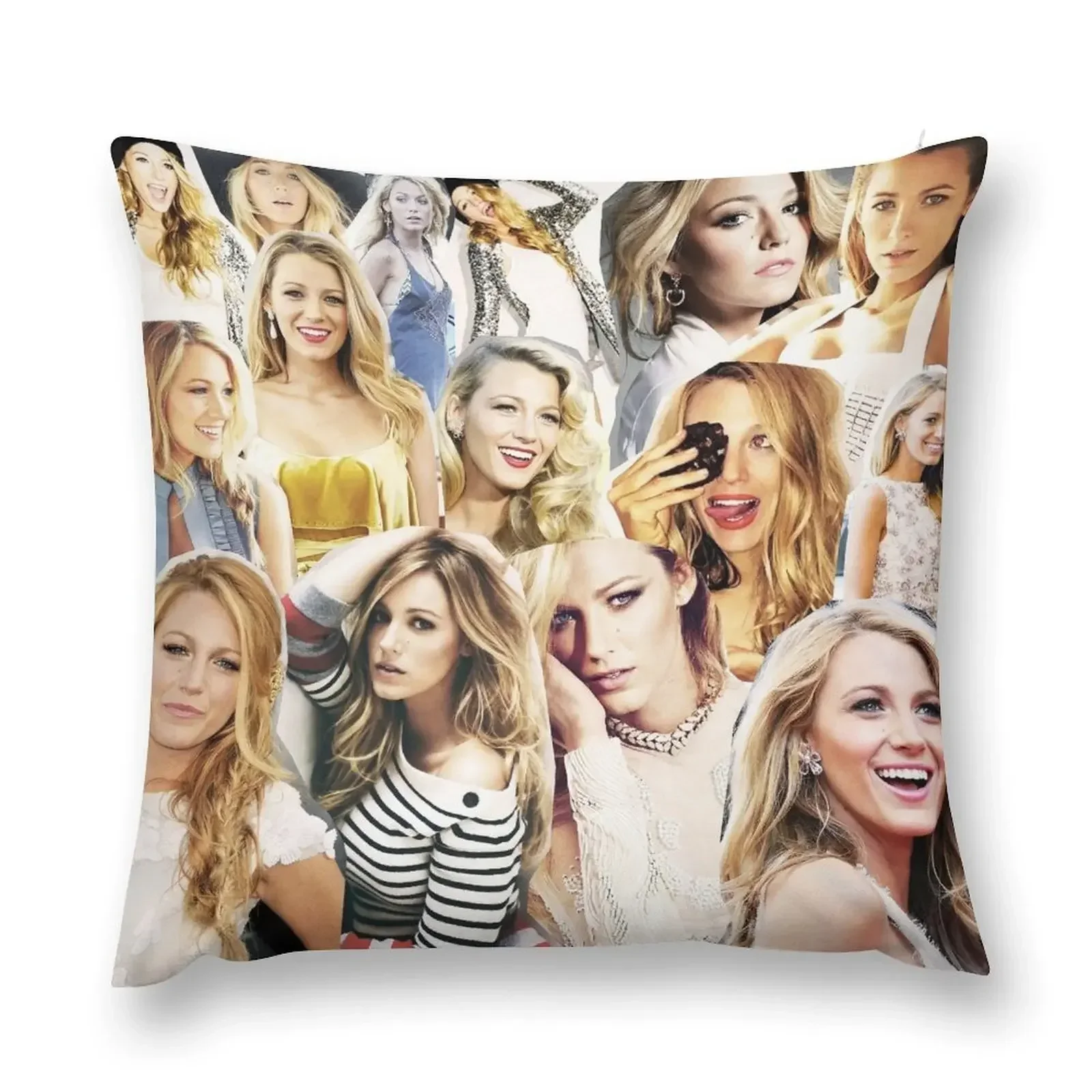 blake lively collage Throw Pillow pillows decor home christmas cushions covers christmas supplies Decorative pillow case pillow