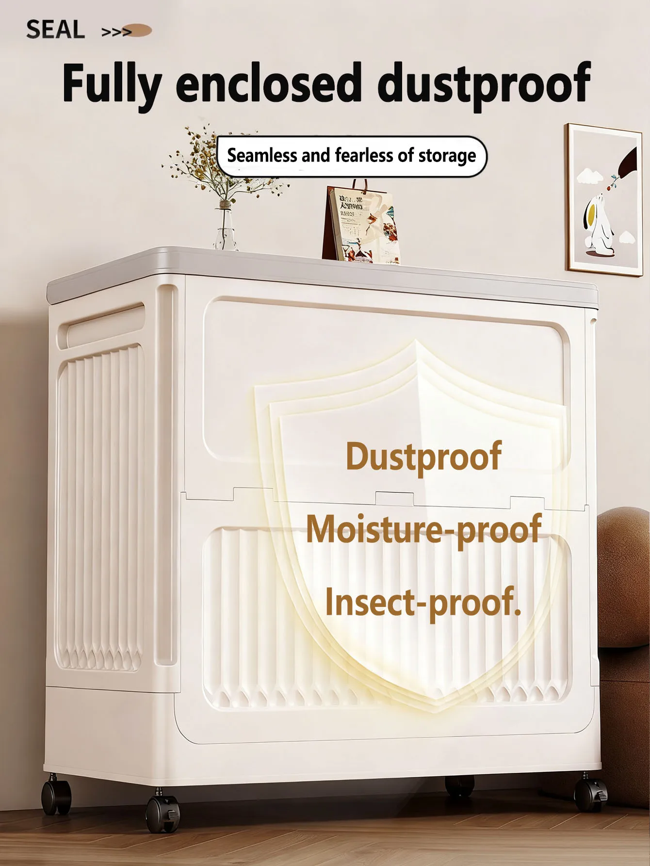 

Солнцезащитный настенный шкаф для хранения на балконе, водонепроницаемый, со встроенным отсеком для обуви, мобильный ящик для хранения одежды и мелочей