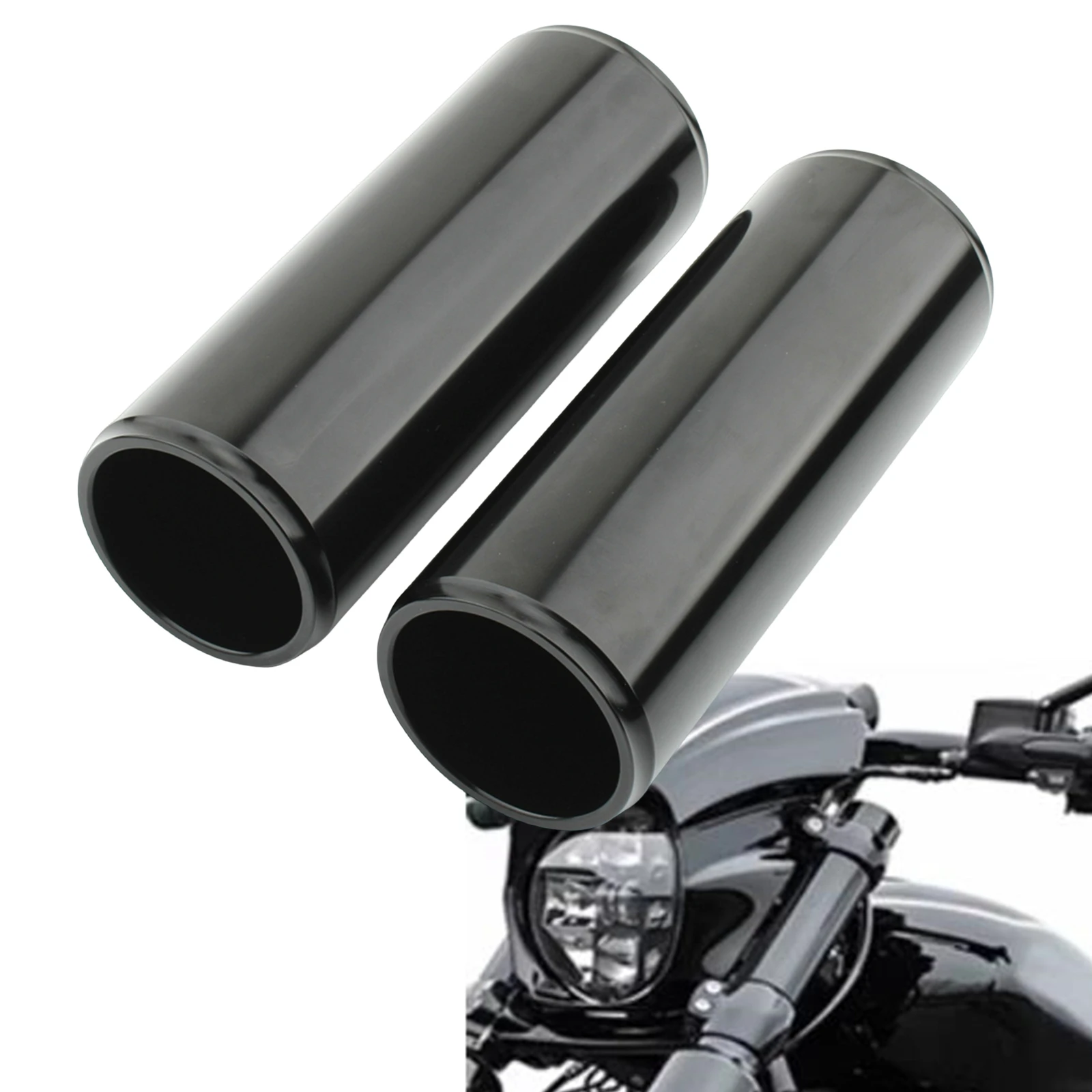 For Harley-Davidson Street Bob 2018-2024 158mm Motorcycle Front Fork Guard Cover Tubes