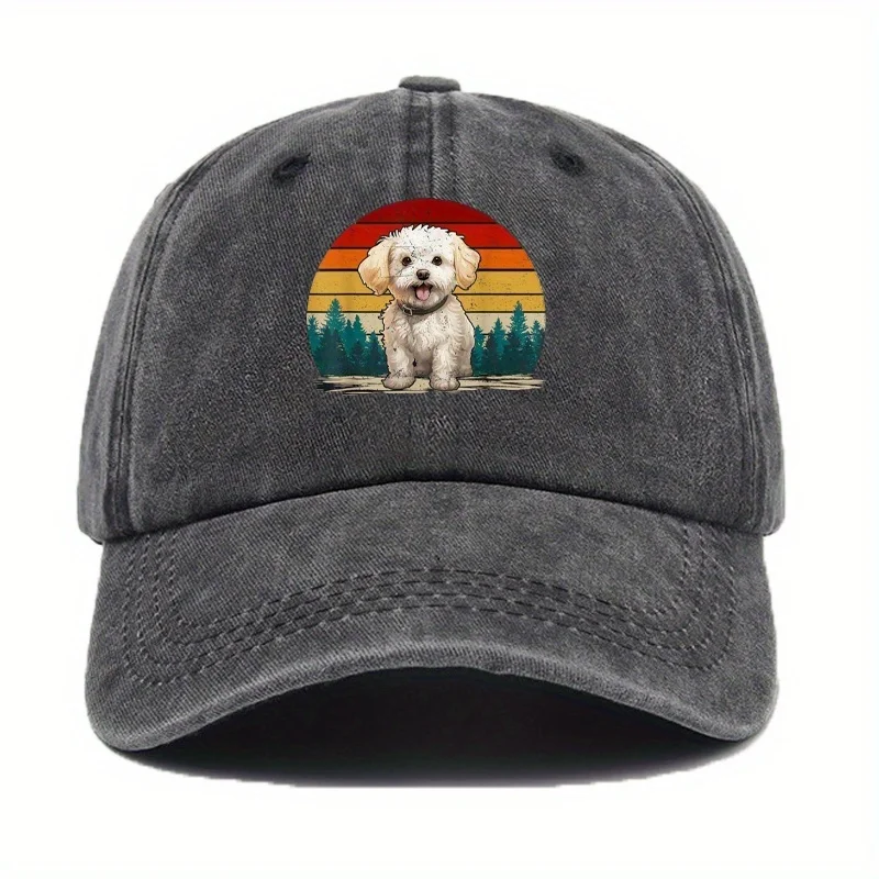 Maltipoo Dog Retro Style, Distressed Vintage Maltipoo Baseball Cap, Unisex, Ideal Gift for Dad, Mom, Friends, Multiple Colors Av