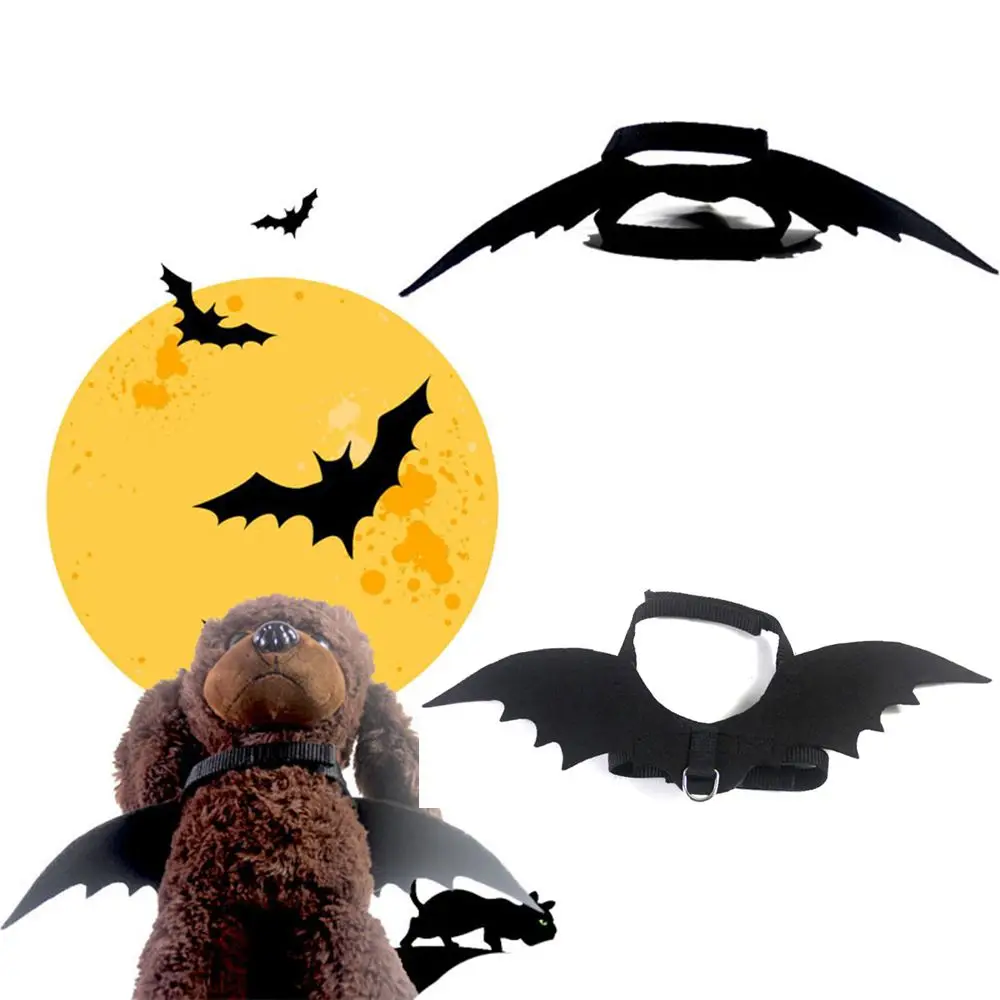 Funny Party Dress Puppy Kitty Apparel Halloween Bat Wings Dog Cat Pet Costume