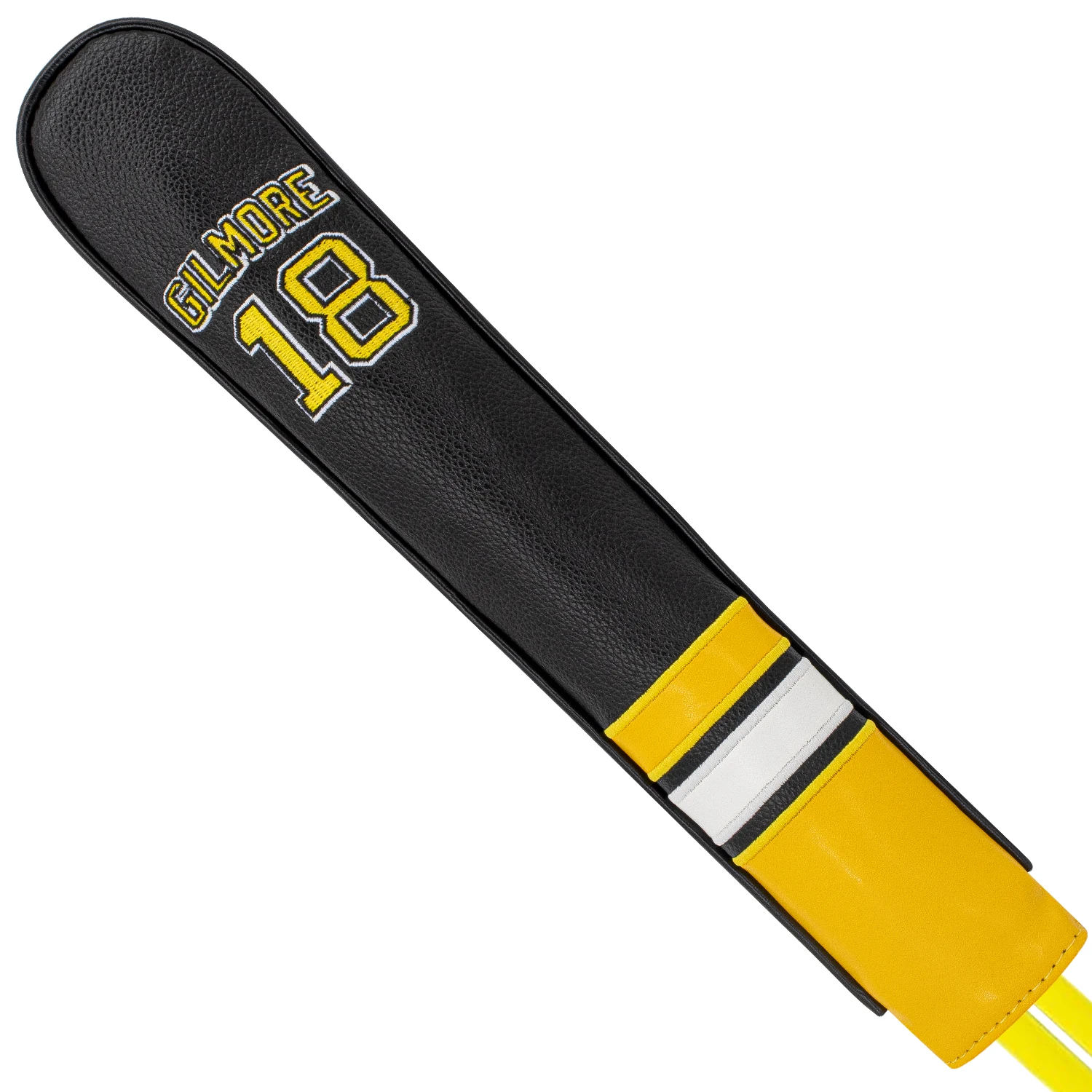 1PC Golf Alignment Stick Protector Cover - Scratch-Resistant Durable Golf Club Cover with Black & Yellow Color Block Design
