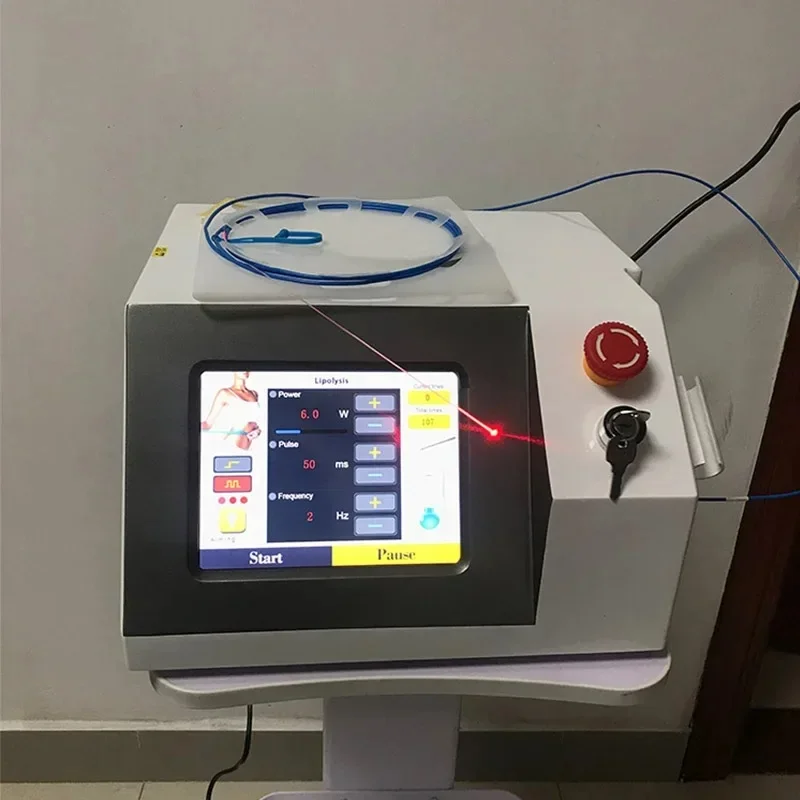 1470nm  980nm laser liposuction surgery, shaping lipolysis. Fat burning diode laser endoscope machine