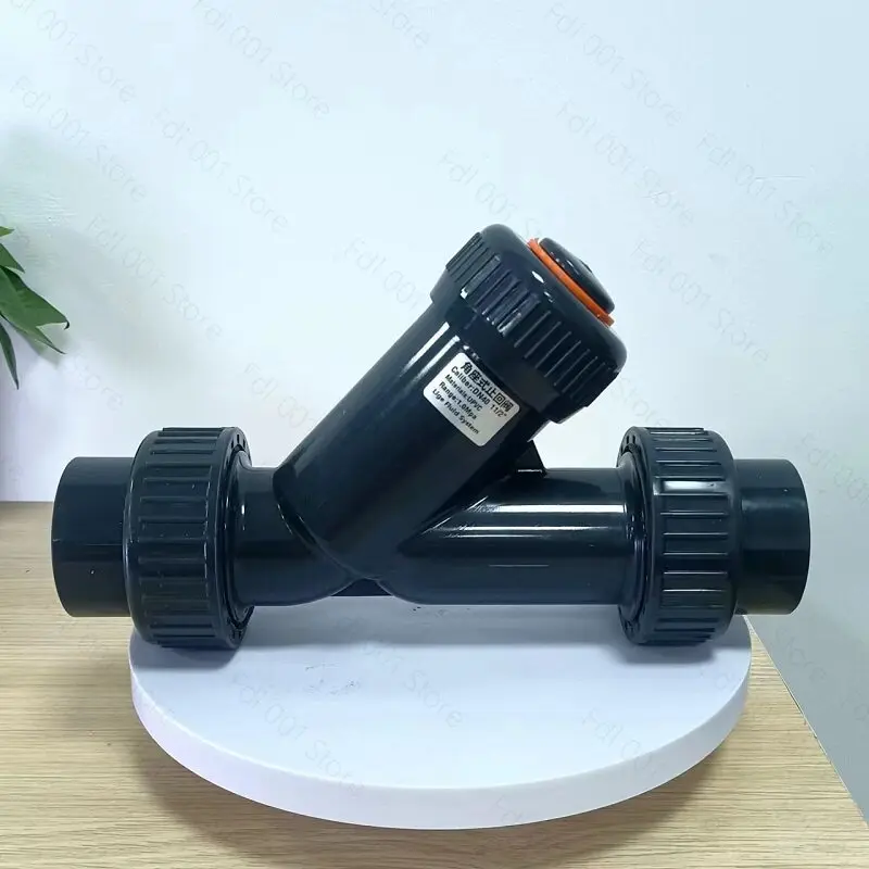 Y Type Angle Seat Check Valve Non Return UPVC Plastic One Way Corrosion Resistant for Aquarium Plumbing Irrigation