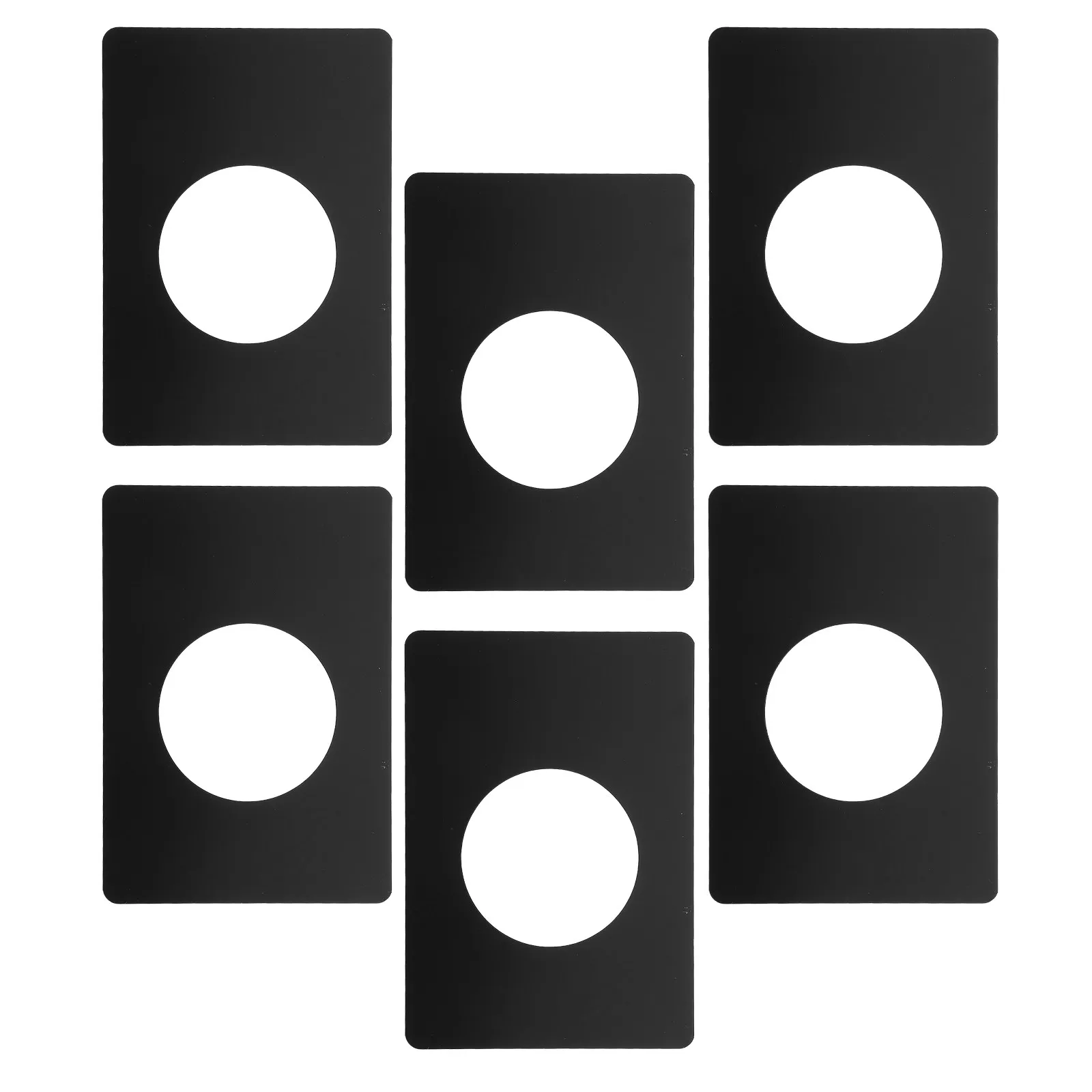 6Pcs Stainless Steel Door Lock Repair Plates Self Adhesive Cover Plate Reinforcement Panel Deadbolt Hole Repair Patch for Home