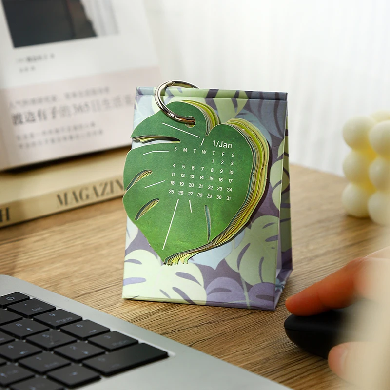 

Journal GO Cute Leaves 2026 Calendar Special Leaf Shaped Desk Top Standing Calendar School Office Supplies Stationery