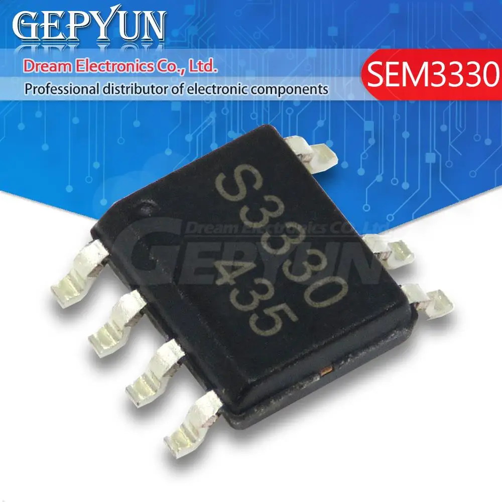 5PCS SEM3330 S3330 SOP-7 Chipset  In Stock
