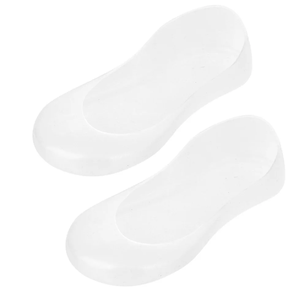 

Pair of Foot Pad Cushions Medical-Grade Silicone Gel White Eu 34-37 Us 4-6 Uk 2-4 Pain Relief Socks Foot Crack Protection Gel