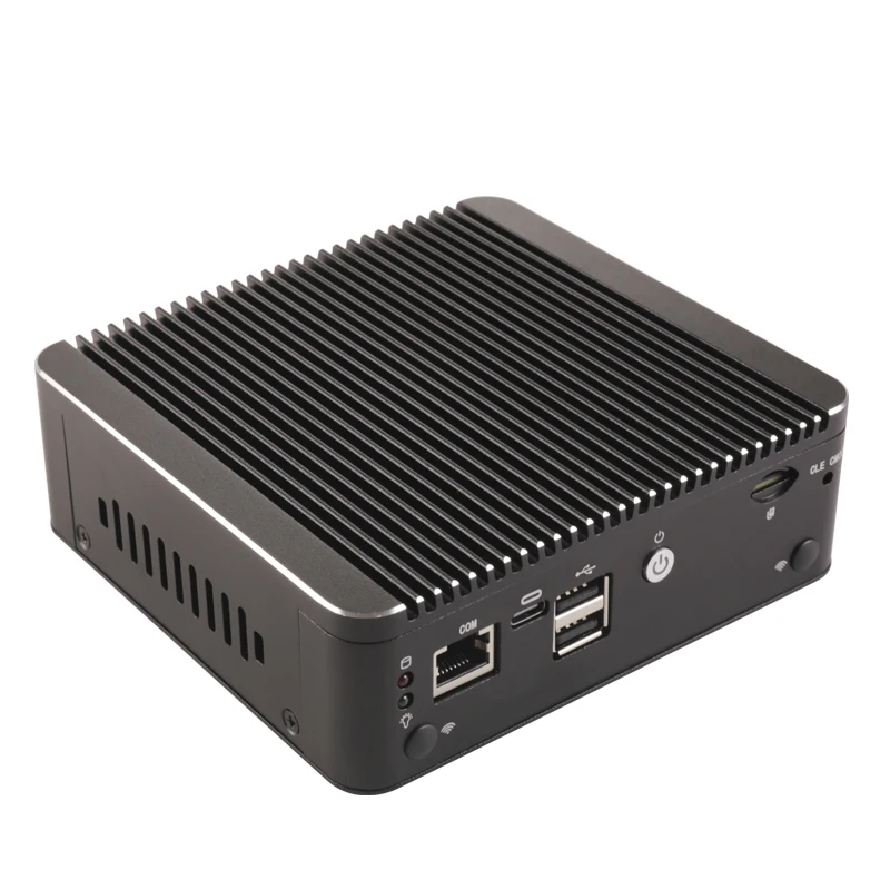 PC Mini tanpa kipas, Router lembut Intel N100, 4xi226-V,,, 2x USB3.0,2 x NVMe,2 x SATA, alat Firewall pfSense