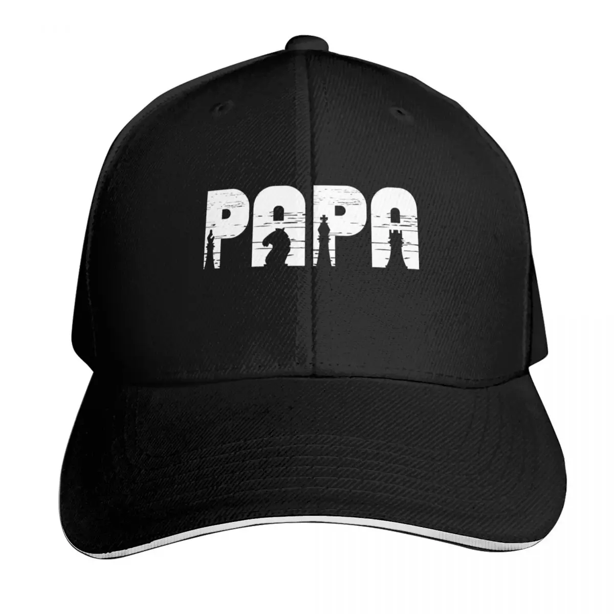 Chess Chess Board Vintage Sayings Chess Pieces Baseball Cap Vintage Retro Embroidered Lightweight Packable Gift for Him Her