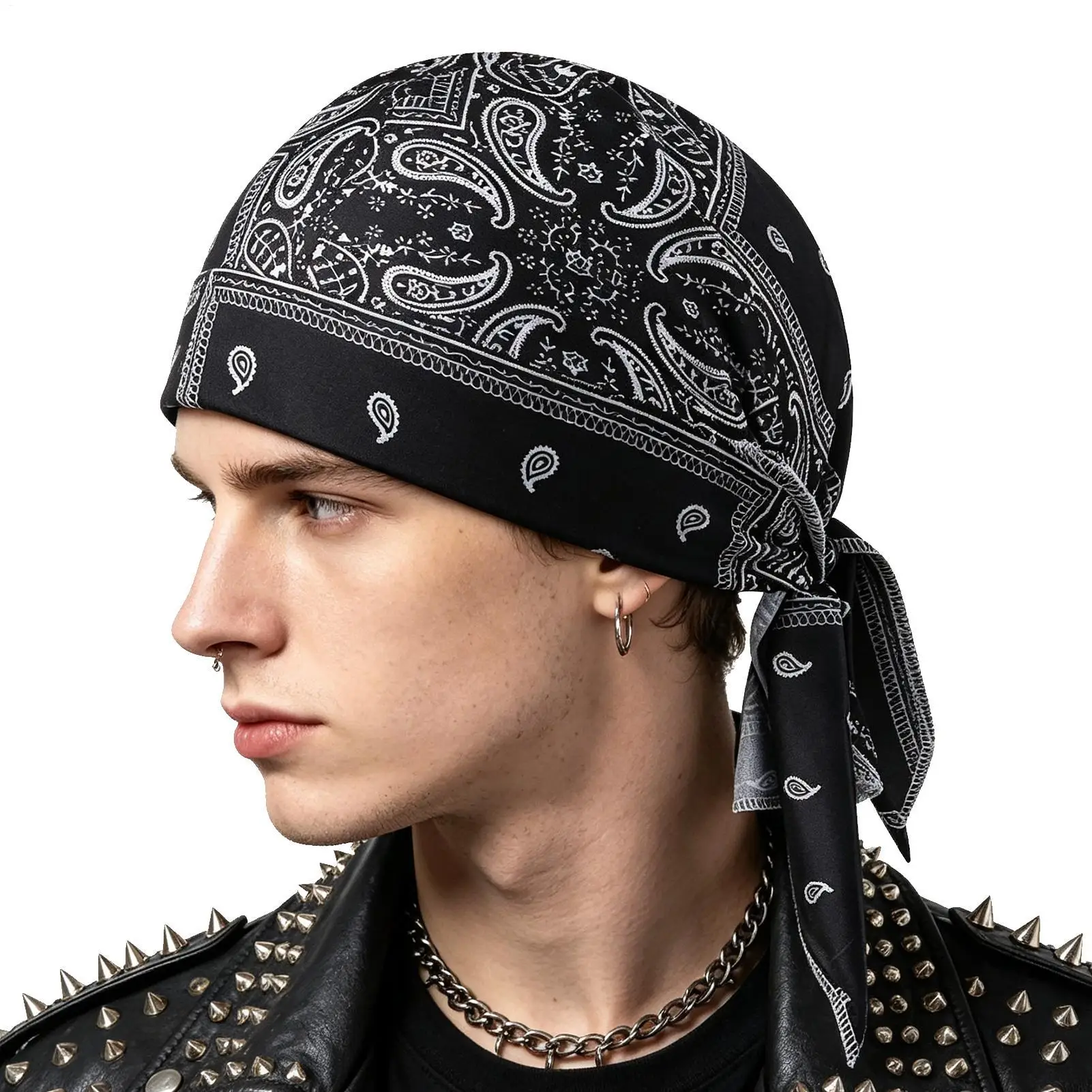 Cooling Skull Cap Stretchy Sweat Wicking Helmet Liner Cooling Head Scarf Men for Motorcycle Cycling Men Women Summer Bike