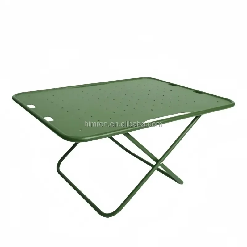 Portable Aluminum Folding Table Lightweight Outdoor Camping Picnic Desk Compact Tactical Gear for Hiking Travel Beach Fishing