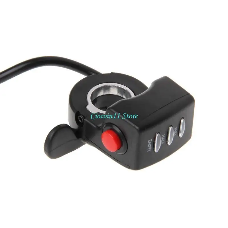 Y1UB 24/36/48V E-bike E-Bicycle Thumb Throttle Handle Bar Grip Gas Twist Throttle Electric Scooter Invisible Speed Controller