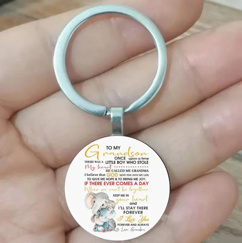 

Give my grandson an elephant keychain pendant