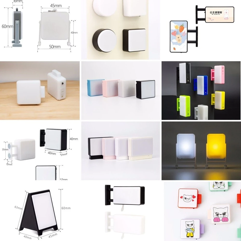 Fridge Sticker Fridge Decoration Magnets with LED Lighting for Flexible Home or Work Space