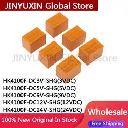 10Pcs HK4100F HK4100F-DC3V 5V 9V 12V 24V-SHG 3A 6 Pin 4100 relay Wholesale