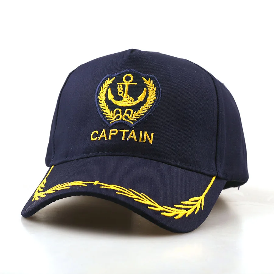 English Retro-Style Embroidered Anchor Letter Baseball Cap with Curved Brim. Suitable for Sailors, Ladies and Party Occasions.