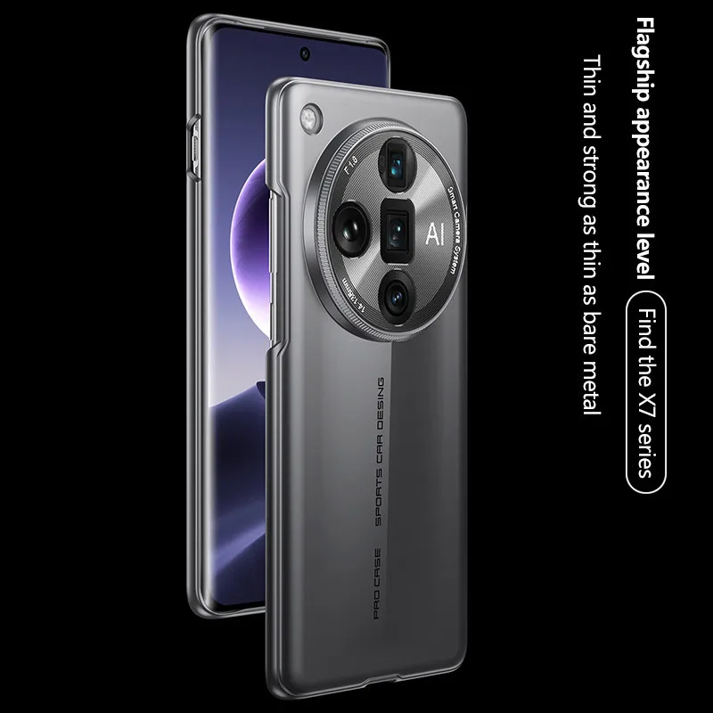 Matte PC Hard Case For OPPO Find X7 Ultra X5 X5Pro X3 X3Pro Porsche Design Glass Film Screen Precision Camera Protection Cover