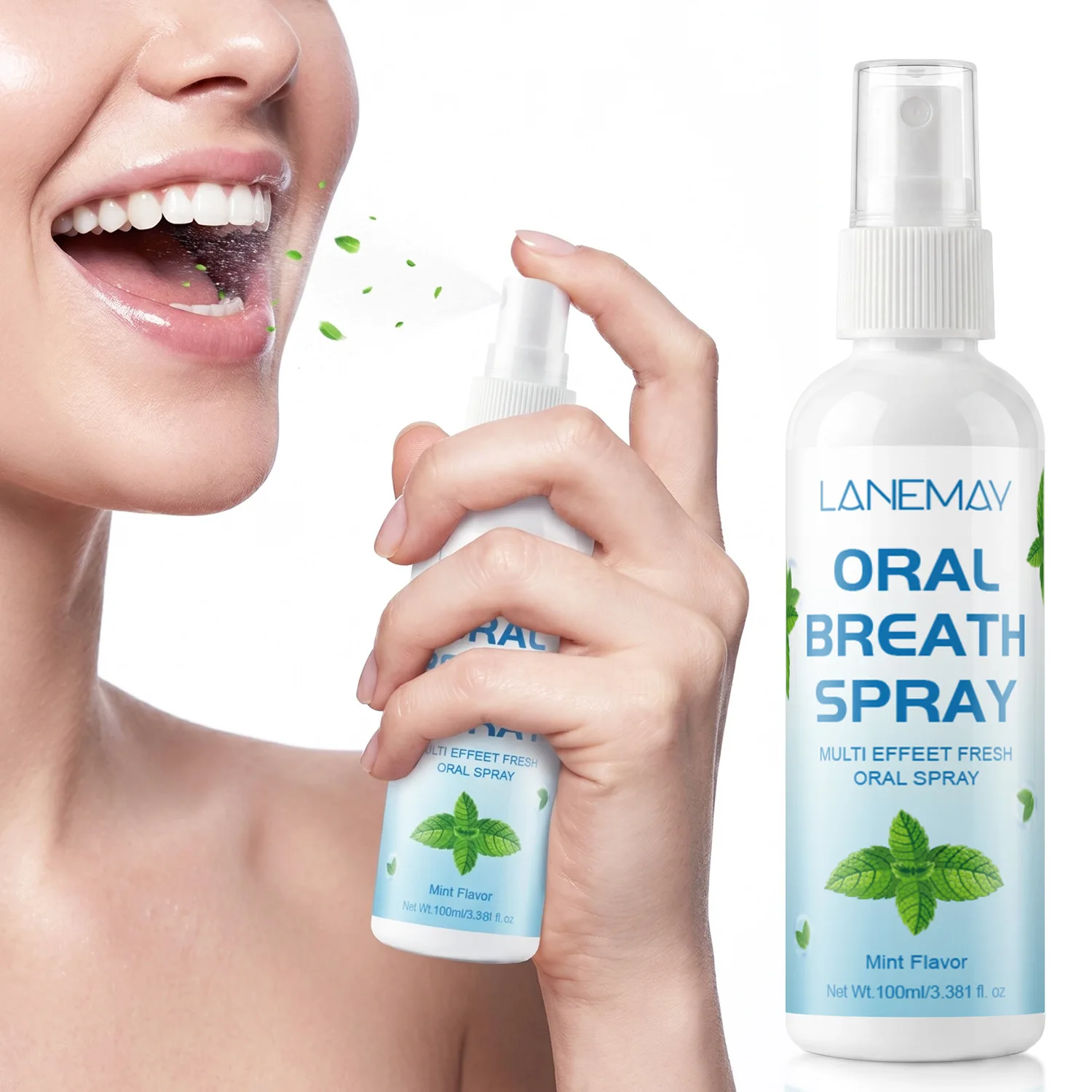 Oral Breath Spray – Multi-Effect Fresh Mint Flavor for Instant Confidence Refresh Your Breath Instantly.