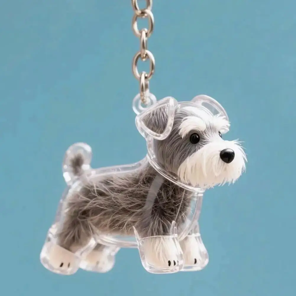 Pet Dog Fur Memorial Keepsake Keychain Pendant