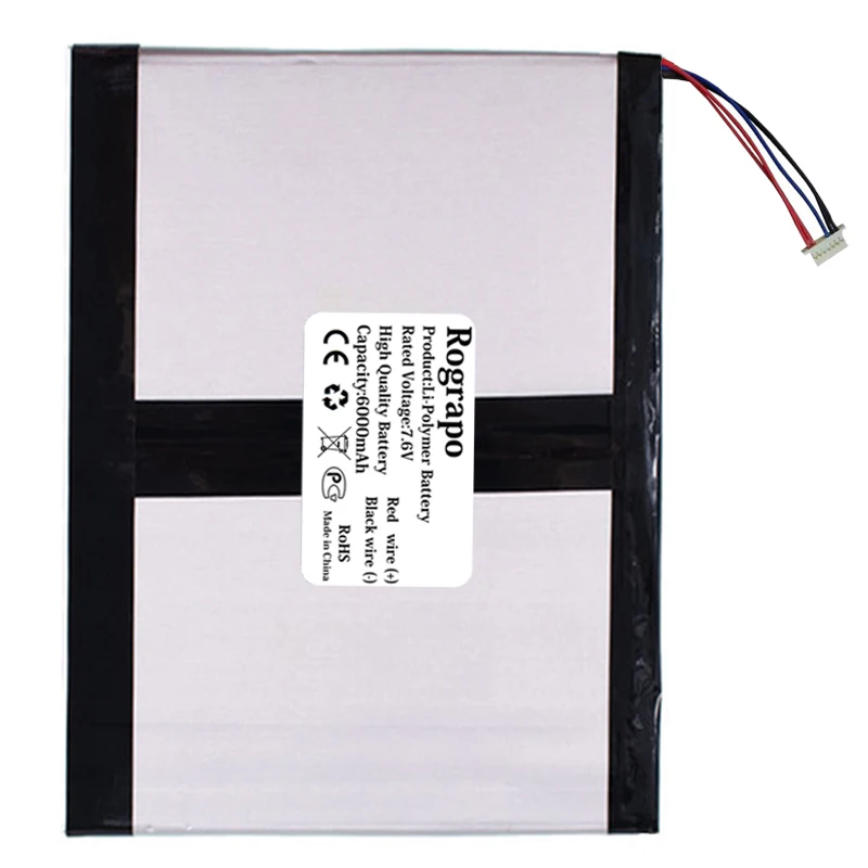 New 7.6V 6000mAh H-35110155P Tablet PC Battery For Jumper EZPad JP10 EZPad JP11 7 PIN 5 Wires Plug